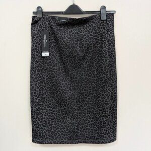Liverpool Bia Knit Pencil Skirt Leopard